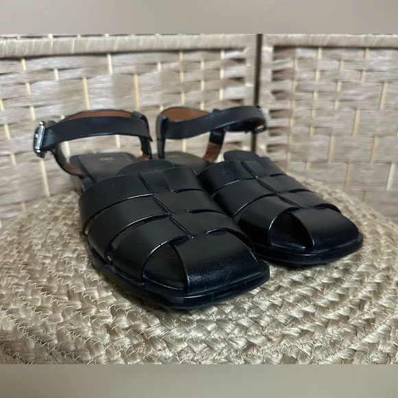 Zara Buckled Fisherman Sandals - Size 40 - Picture 3 of 10